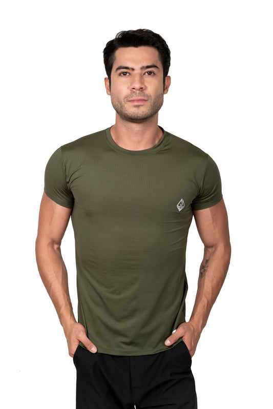 Playera Mesh Manga Corta H