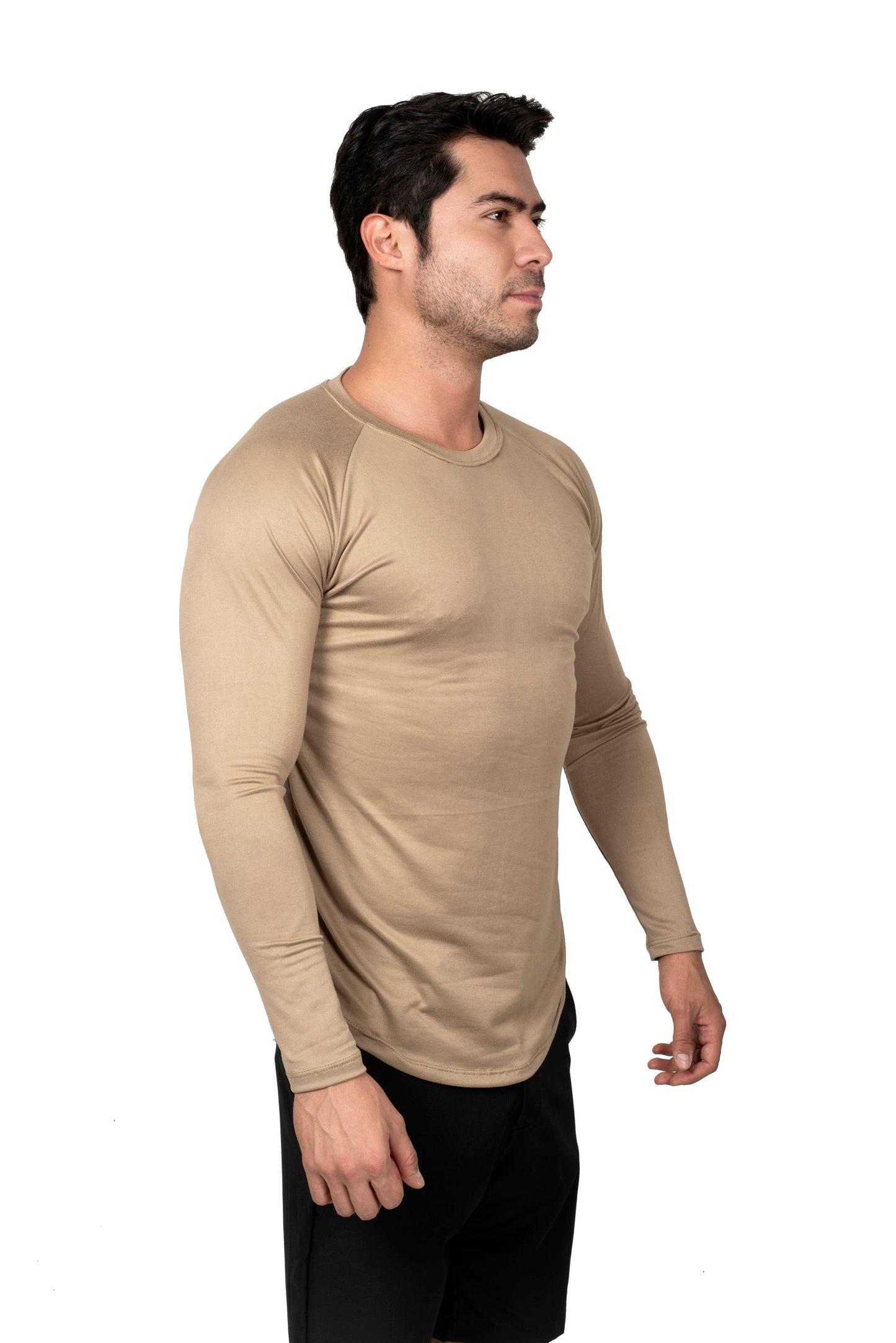 Playera Curva Brush Manga Larga