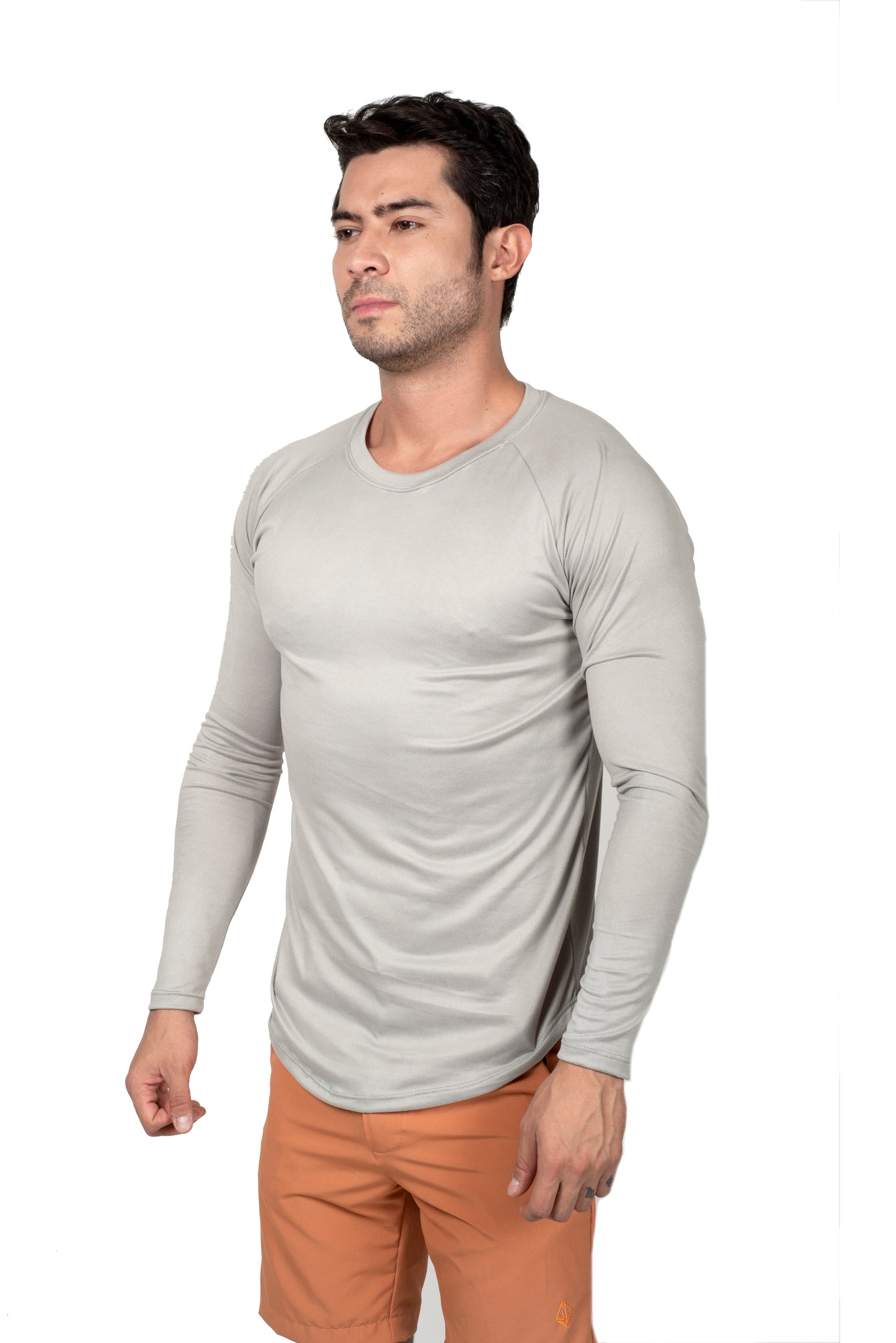 Playera Curva Brush Manga Larga