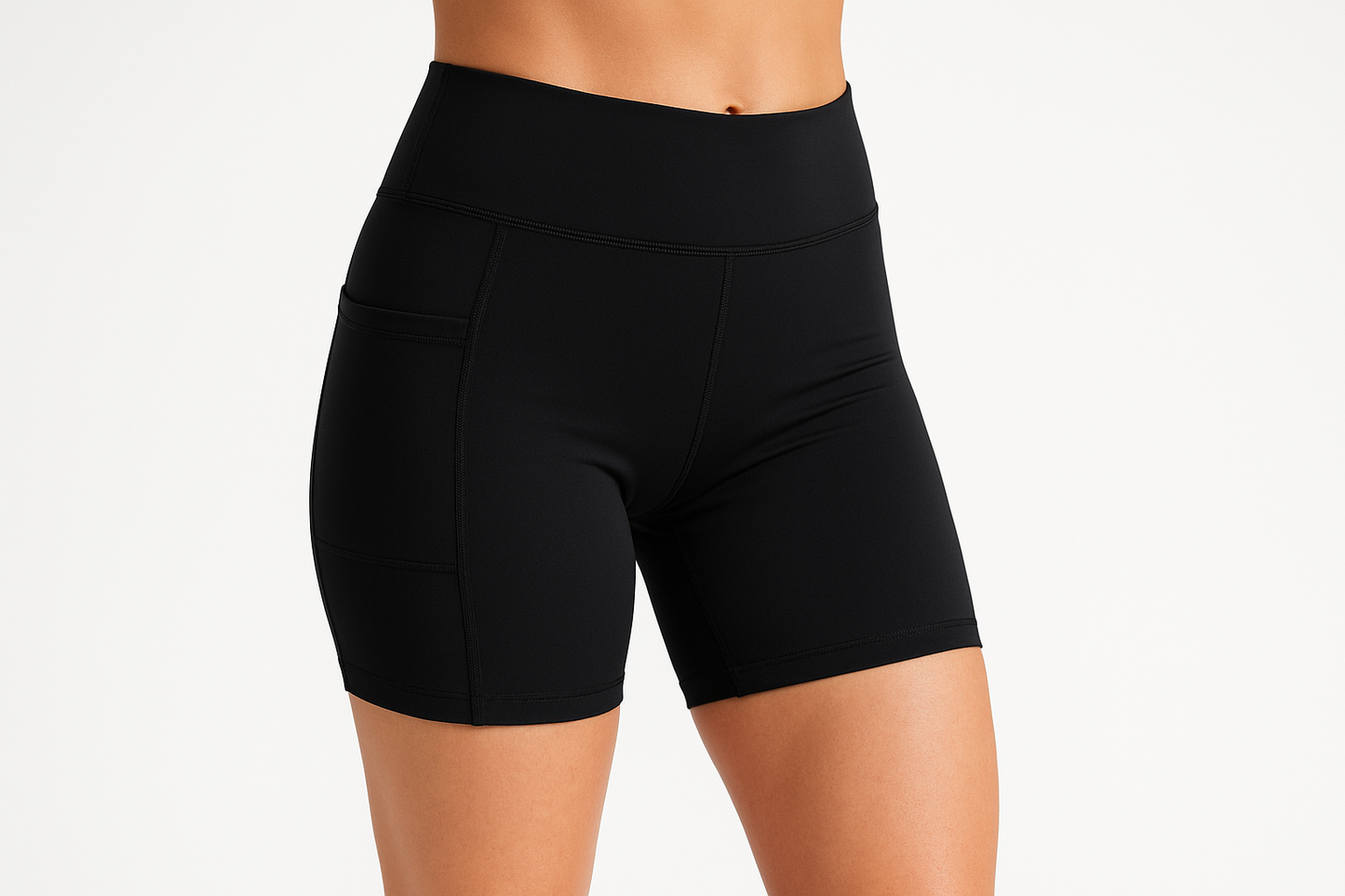 Short biker soft 02 negro