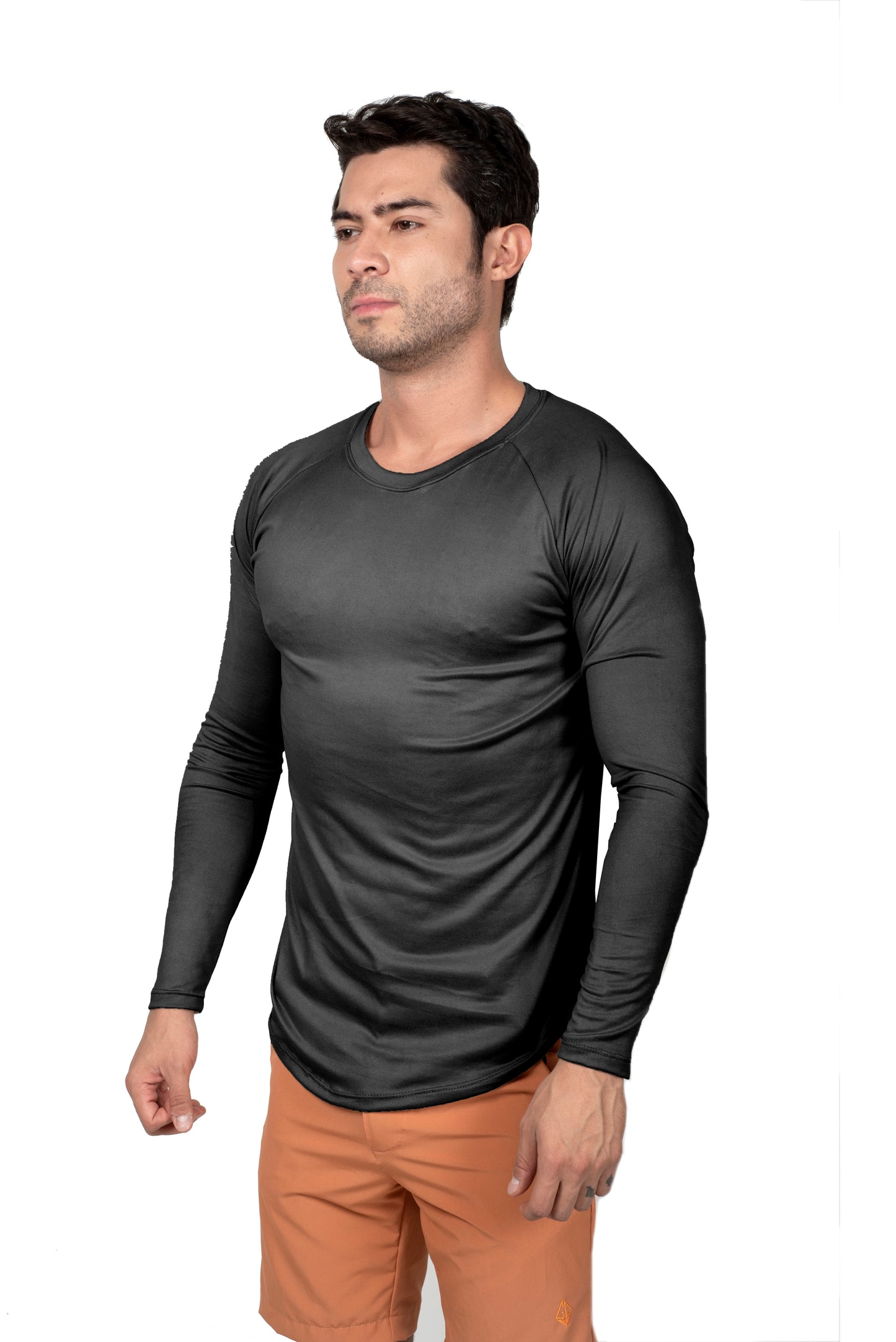 Playera Curva Brush Manga Larga