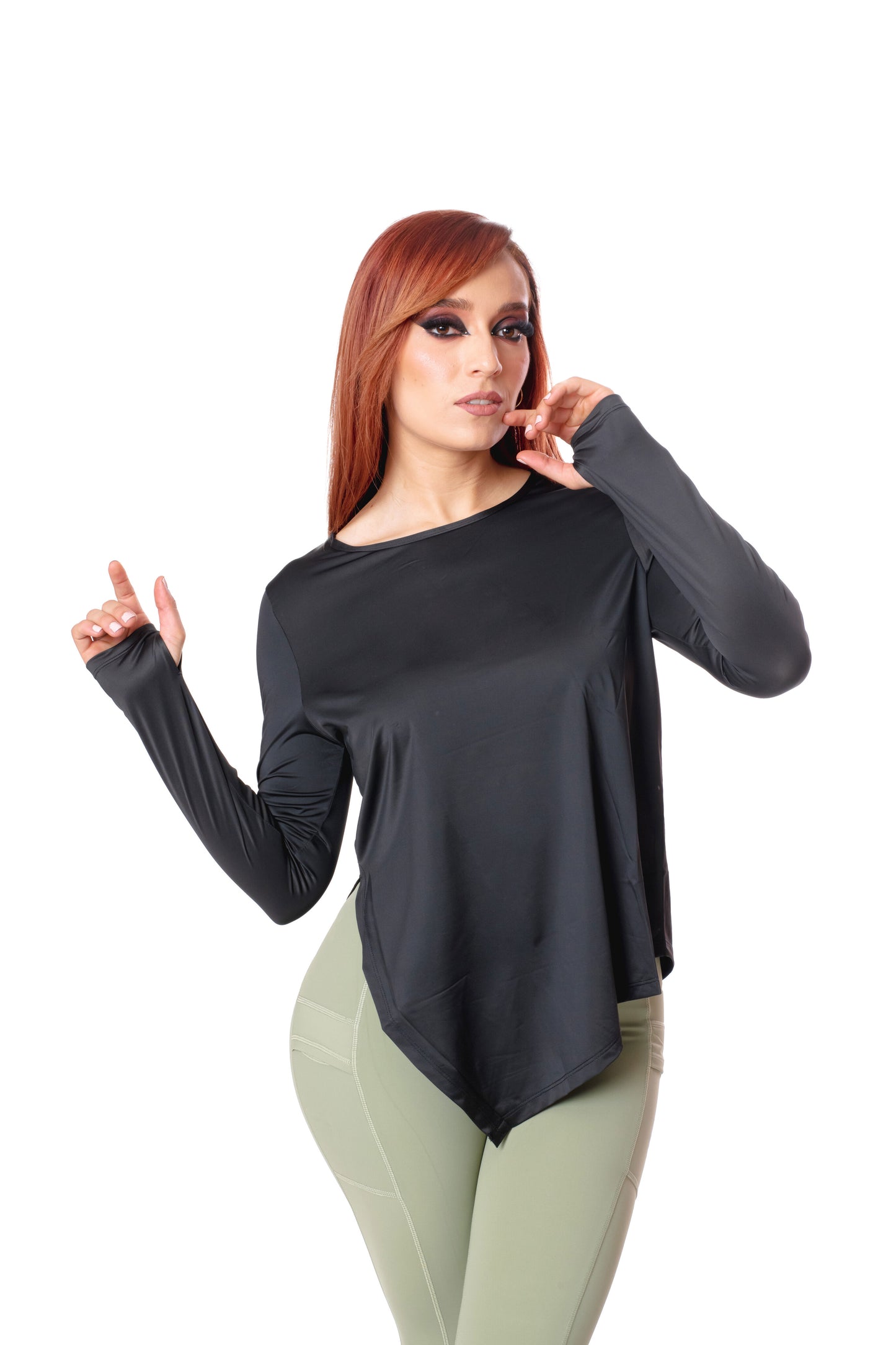 Playera Yoga Manga Larga Olímpia