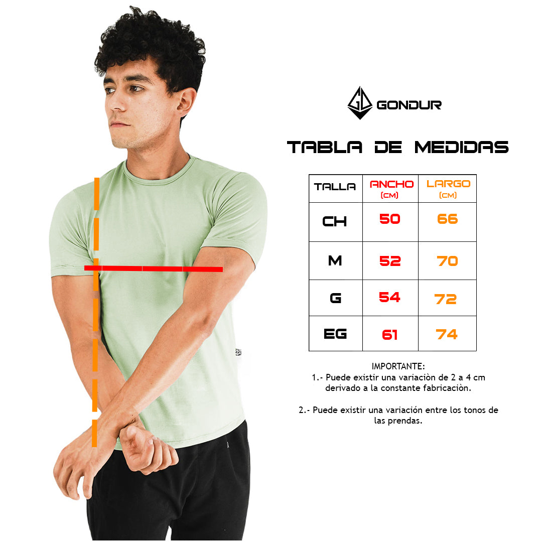 Playera Basica Brush Manga Corta H