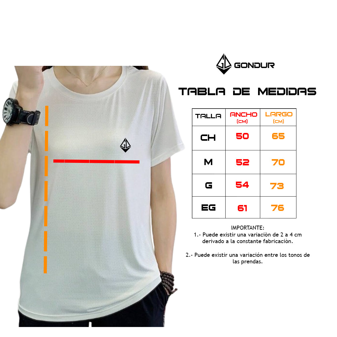 Playera Mesh Manga Corta D