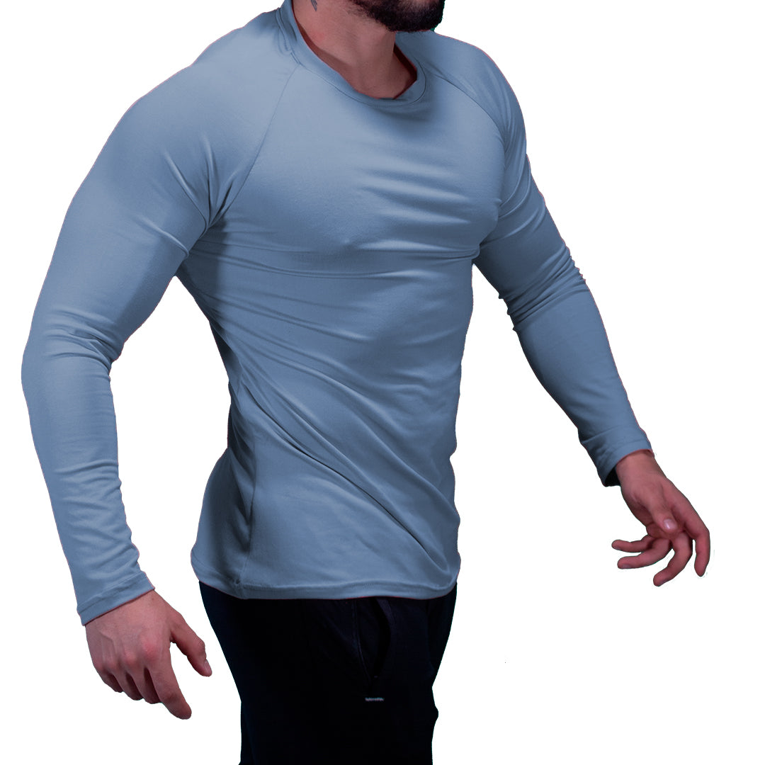 Playera Curva Brush Manga Larga